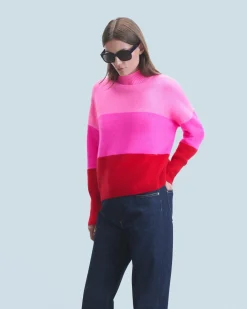 FROM FUTURE Pull Col Montant BrightRed Fashion
