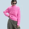 FROM FUTURE Pull Col Montant DreamyPink Clearance