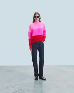 FROM FUTURE Pull Col Montant BrightRed Fashion