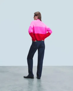 FROM FUTURE Pull Col Montant BrightRed Fashion