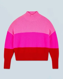 FROM FUTURE Pull Col Montant BrightRed Fashion