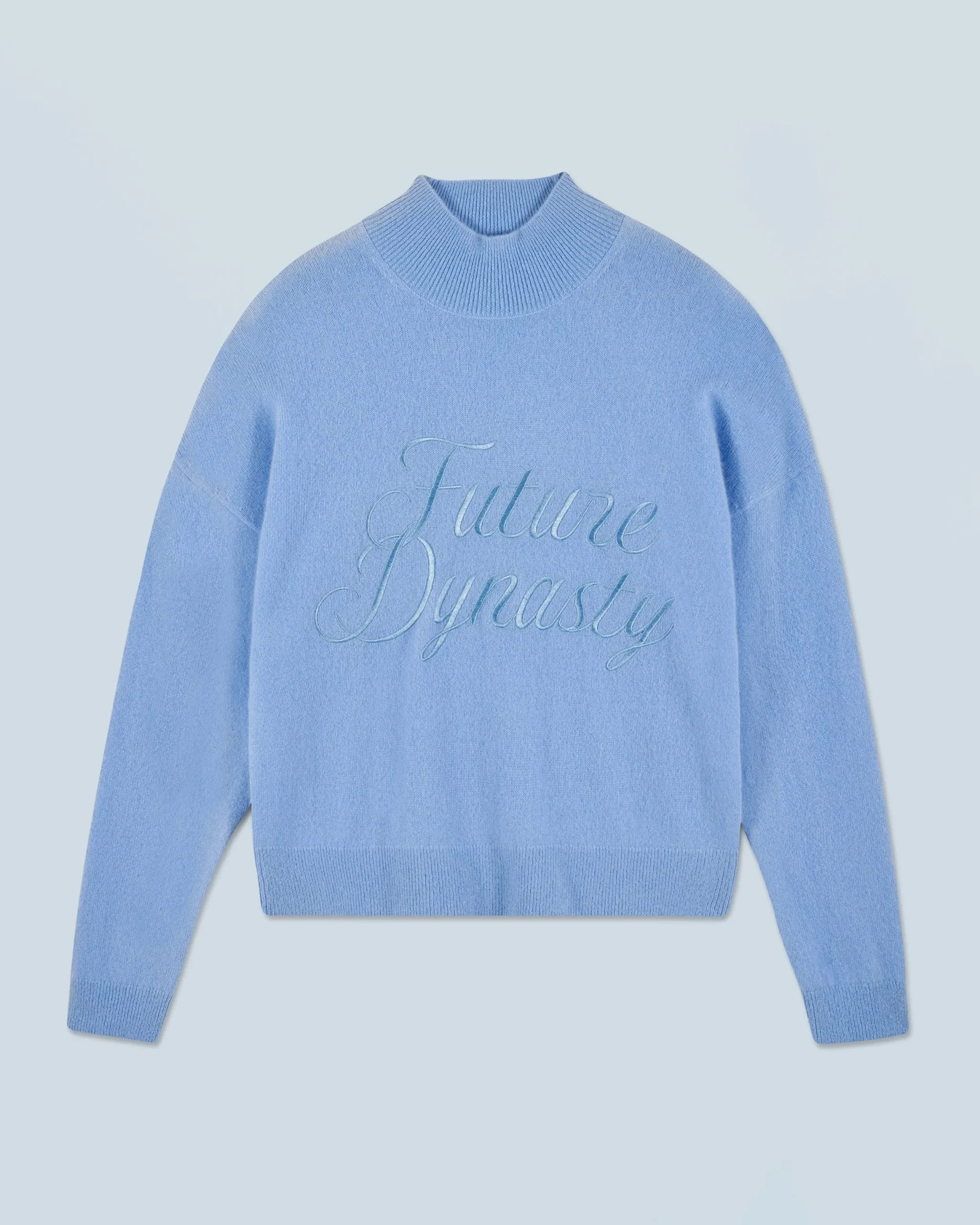FROM FUTURE Pull Col Montant FairyBlue Fashion