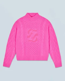 FROM FUTURE Pull Col Montant DreamyPink Clearance