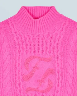 FROM FUTURE Pull Col Montant DreamyPink Clearance