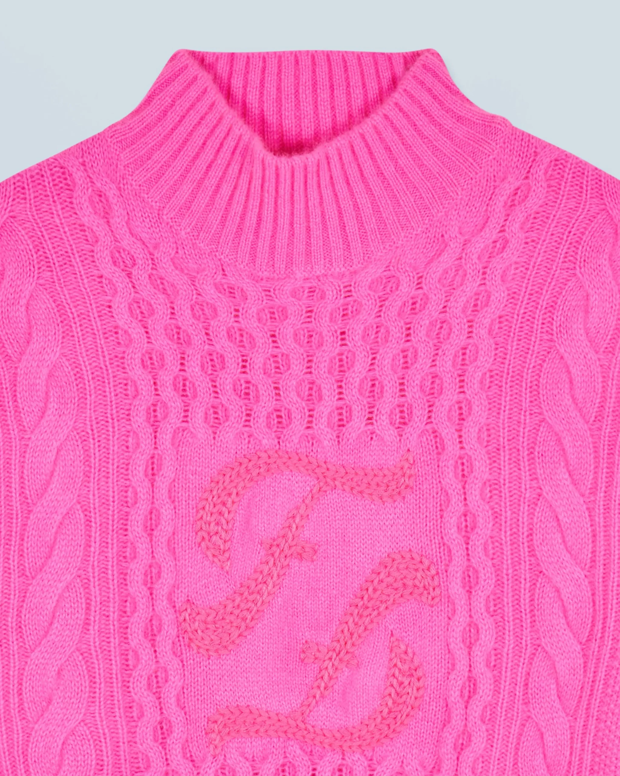 FROM FUTURE Pull Col Montant DreamyPink Clearance