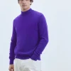 FROM FUTURE Pull Col Montant Basique Léger IntensePurple New