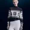 FROM FUTURE Pull Col Montant Flocons Chocolat Online