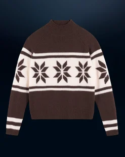 FROM FUTURE Pull Col Montant Flocons Chocolat Online