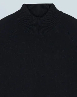FROM FUTURE Pull Col Montant Léger Noir Cheap