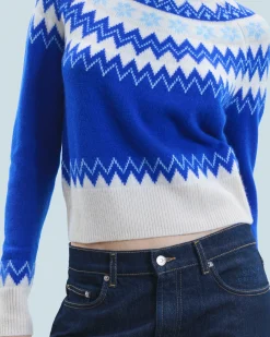 FROM FUTURE Pull Col Montant Norvégien PopBlue Store