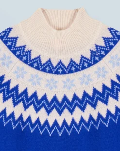 FROM FUTURE Pull Col Montant Norvégien PopBlue Store