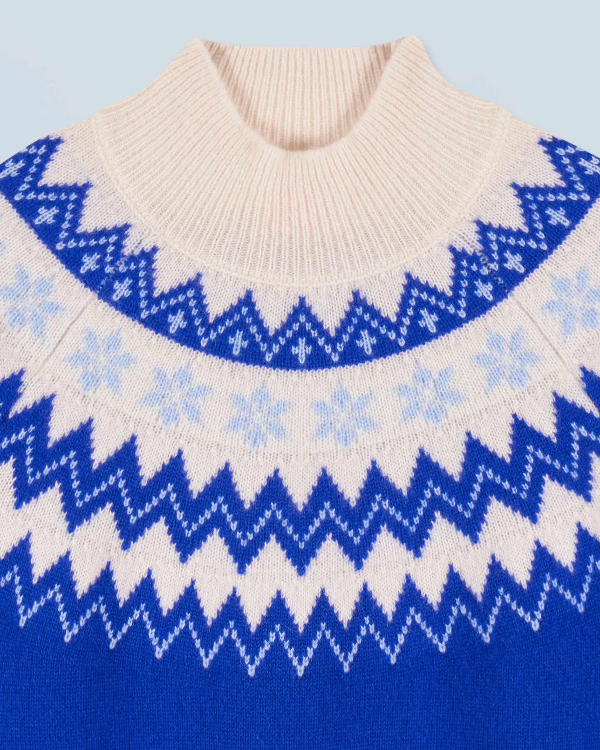 FROM FUTURE Pull Col Montant Norvégien PopBlue Store