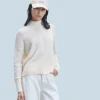 FROM FUTURE Pull Col Montant Oversize Ecru Best Sale