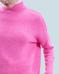 FROM FUTURE Pull Col Montant Oversize BrightPinkMou Online