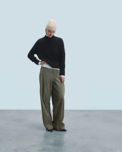 FROM FUTURE Pull Col Montant Oversize Noir Sale