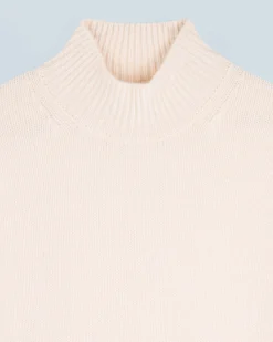FROM FUTURE Pull Col Montant Oversize Ecru Best Sale