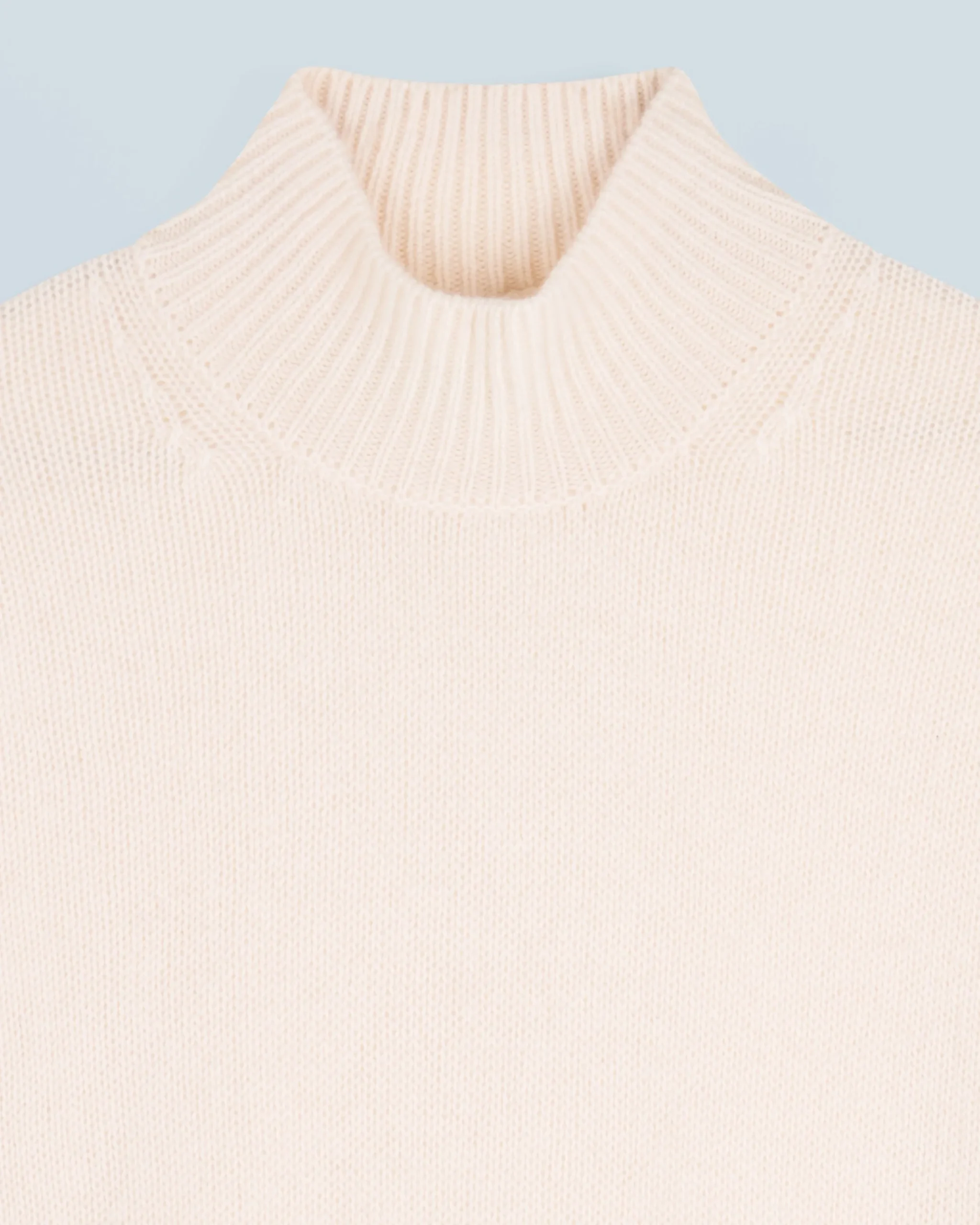 FROM FUTURE Pull Col Montant Oversize Ecru Best Sale