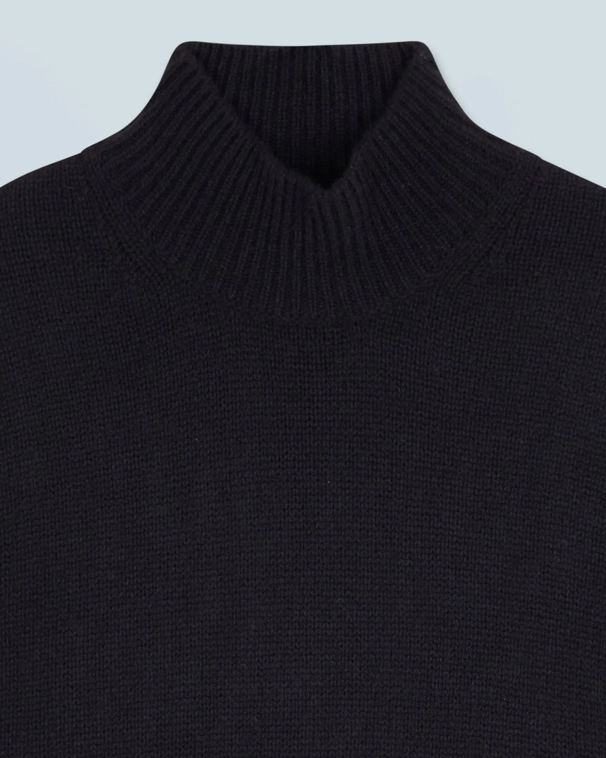 FROM FUTURE Pull Col Montant Oversize Noir Sale
