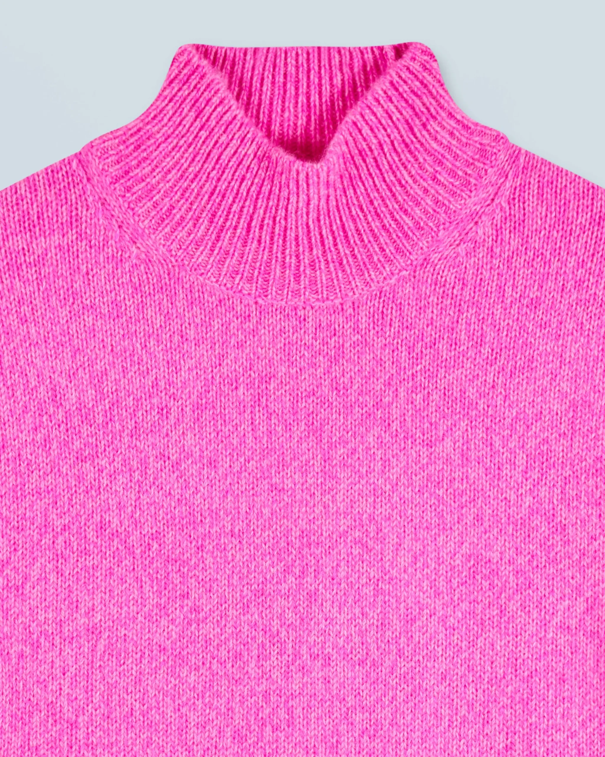 FROM FUTURE Pull Col Montant Oversize BrightPinkMou Online
