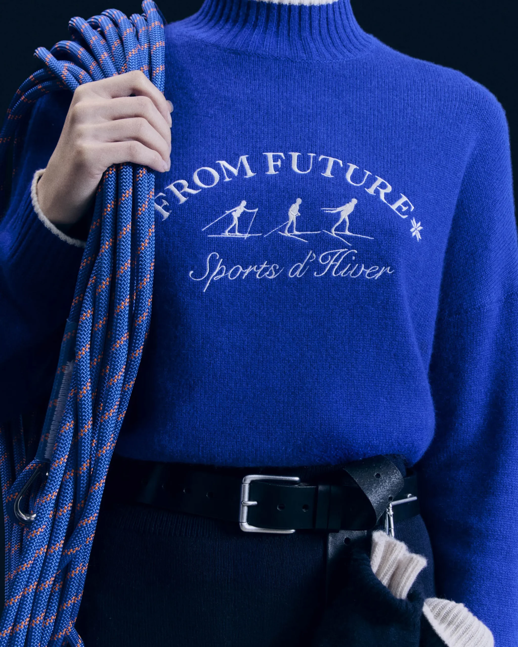 FROM FUTURE Pull Col Montant Sport D'hiver PopBlue Online