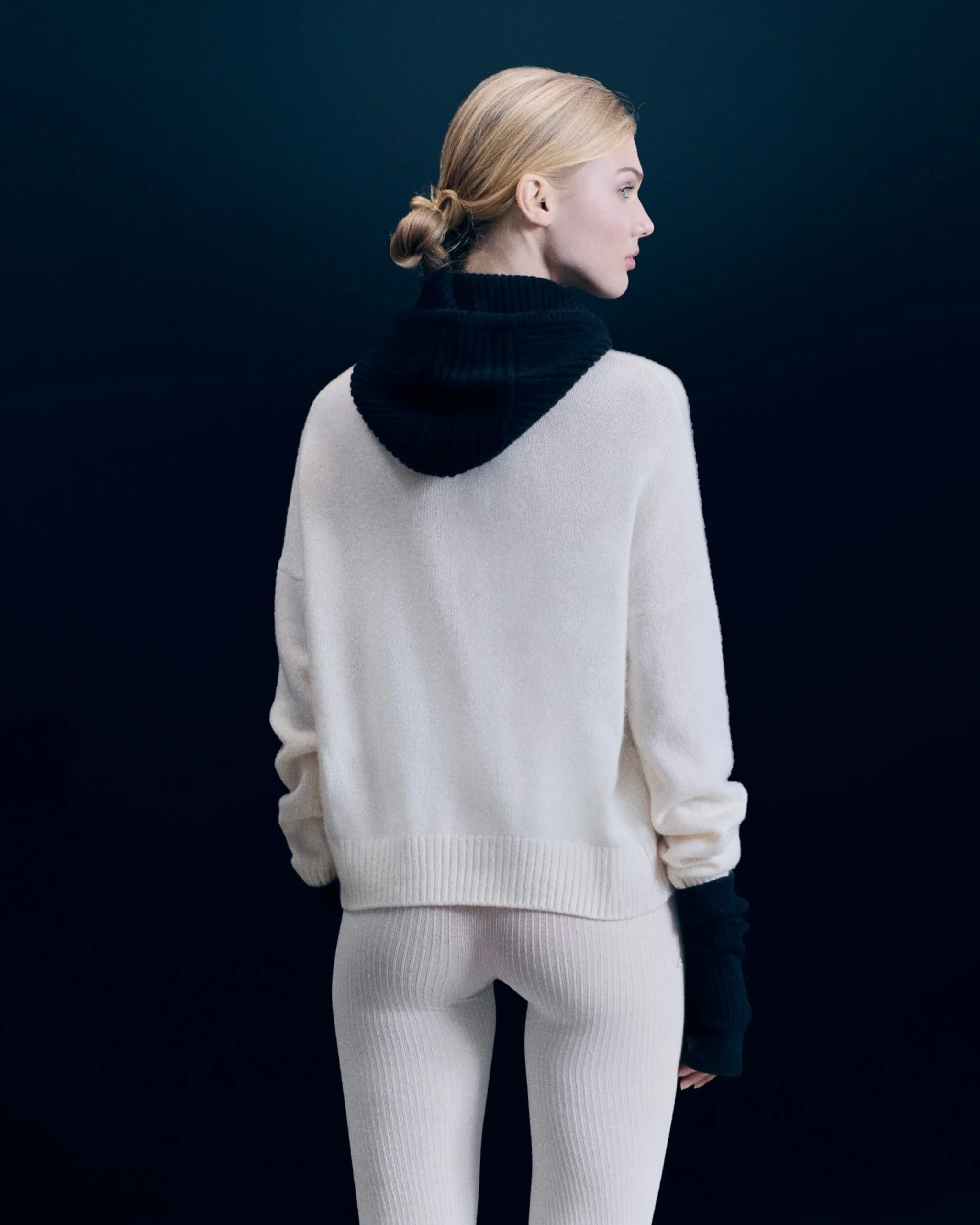 FROM FUTURE Pull Col Montant Sport D'hiver Ecru Sale
