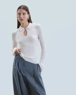 FROM FUTURE Pull Col Polo Sable Discount