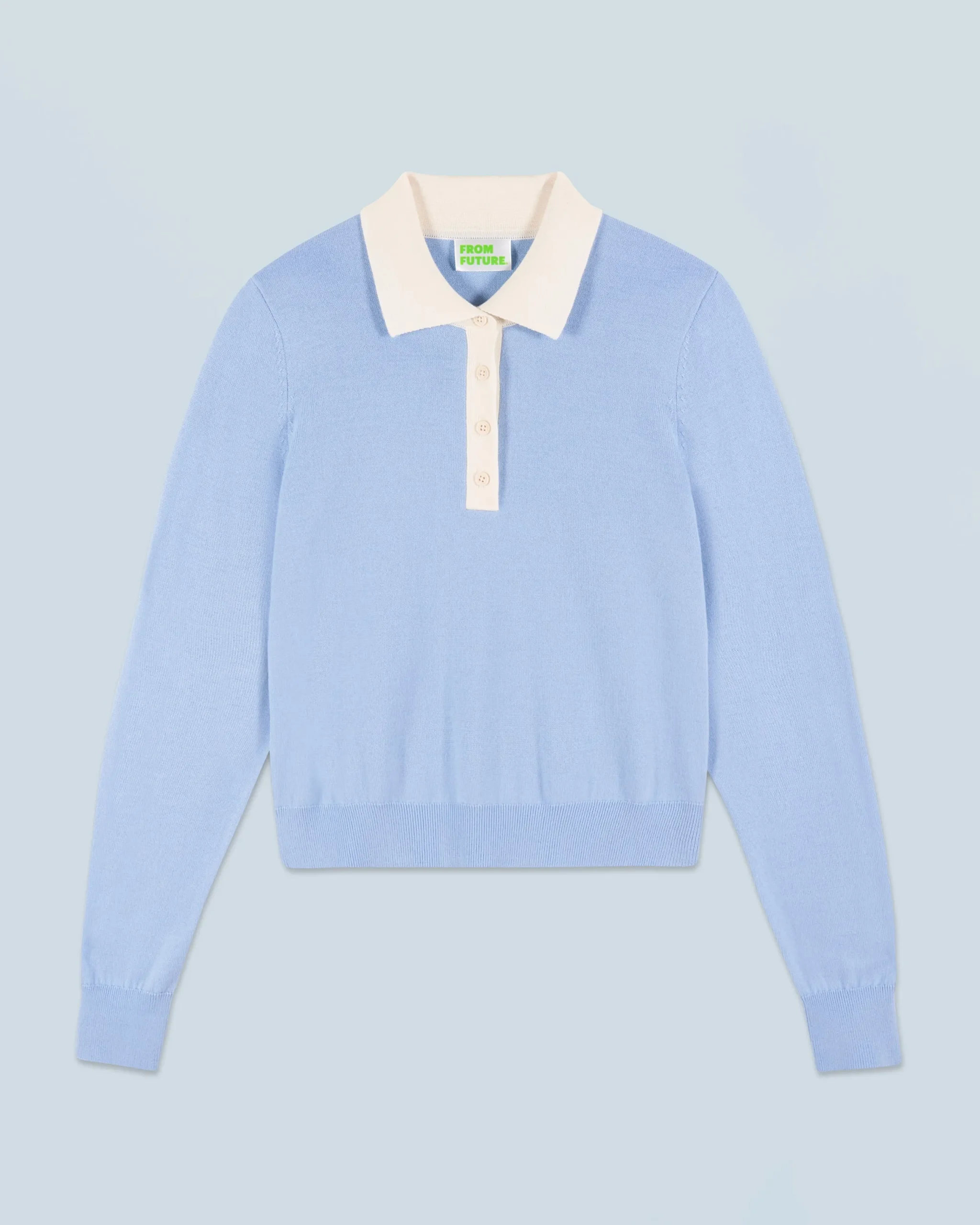 FROM FUTURE Pull Col Polo BabyBlue Store