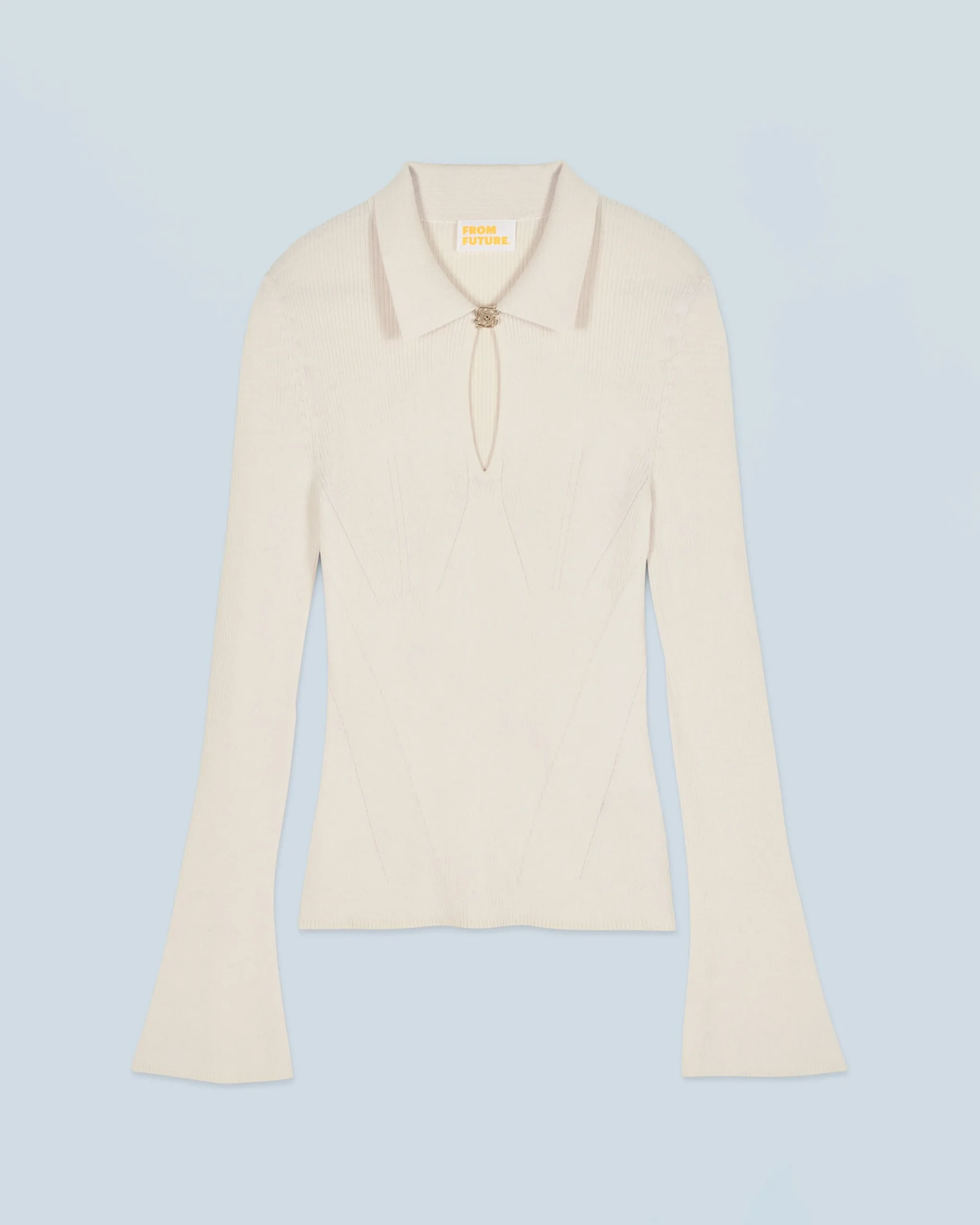 FROM FUTURE Pull Col Polo Sable Discount