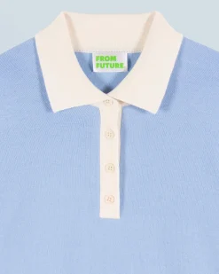 FROM FUTURE Pull Col Polo BabyBlue Store