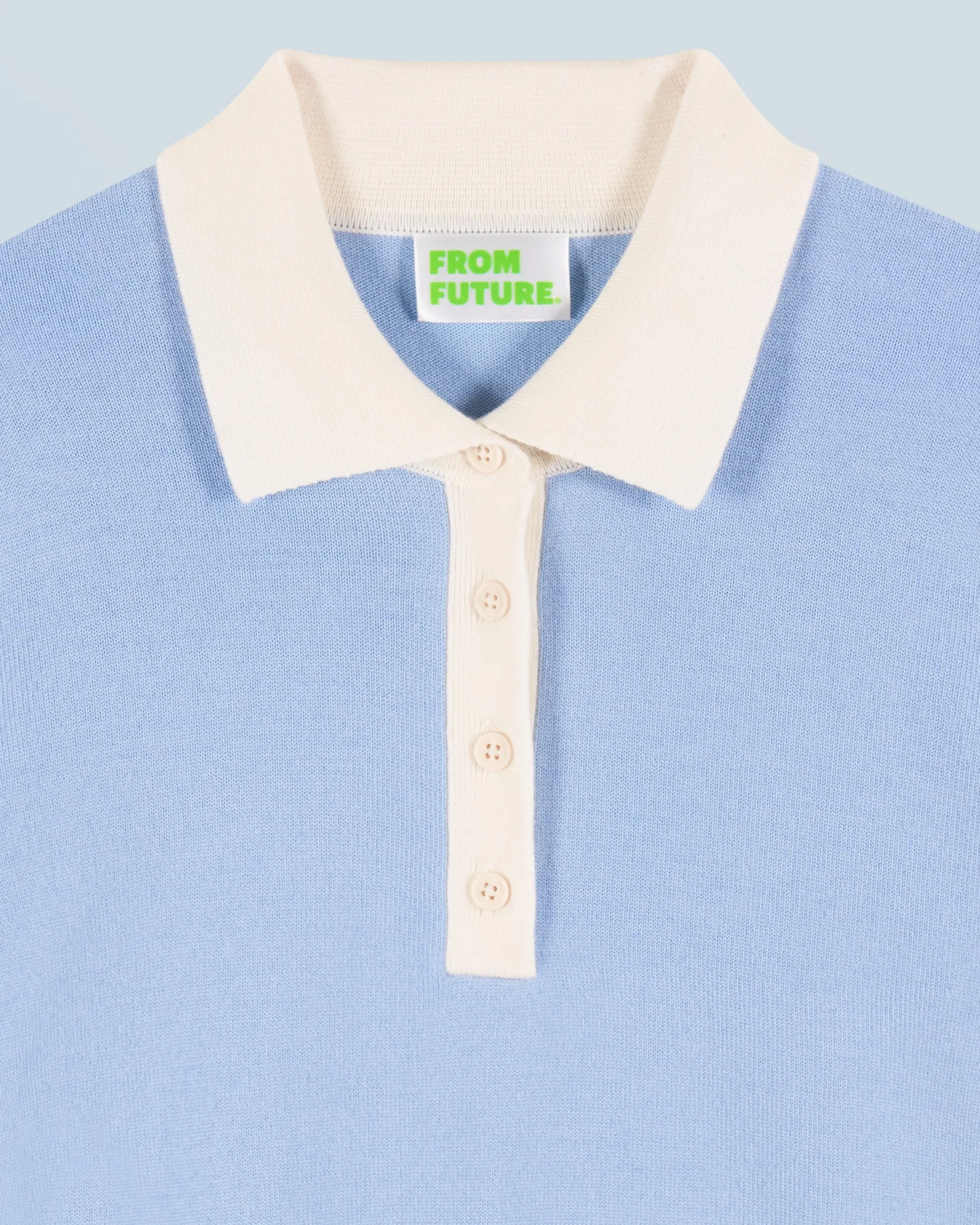 FROM FUTURE Pull Col Polo BabyBlue Store