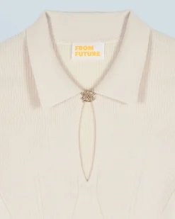 FROM FUTURE Pull Col Polo Sable Discount
