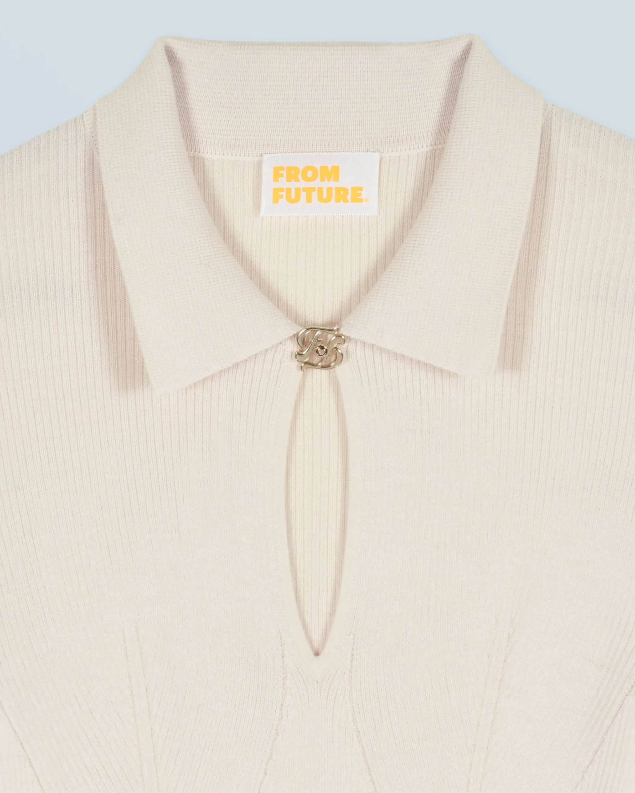 FROM FUTURE Pull Col Polo Sable Discount