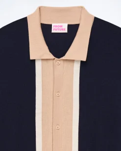 FROM FUTURE Pull Col Polo Navy Online