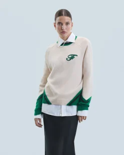 FROM FUTURE Pull Col Rond Sable Discount