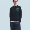 FROM FUTURE Pull Col Rond Noir Cheap
