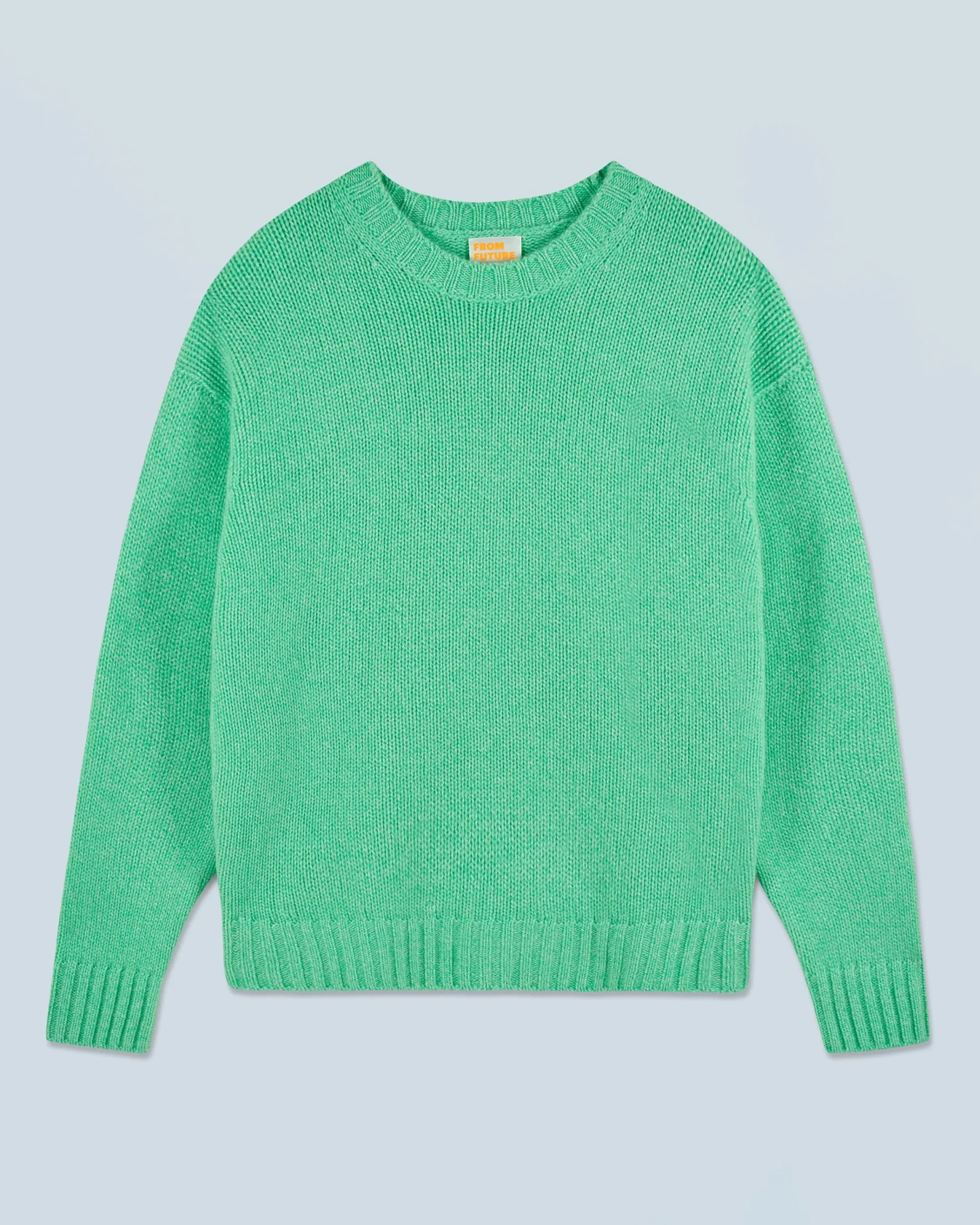 FROM FUTURE Pull Col Rond UtopicGreenMouliné Cheap