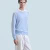 FROM FUTURE Pull Col Rond CloudBlue Outlet