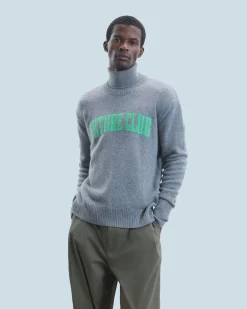 FROM FUTURE Pull Col Rond GrisChinéFoncé Store