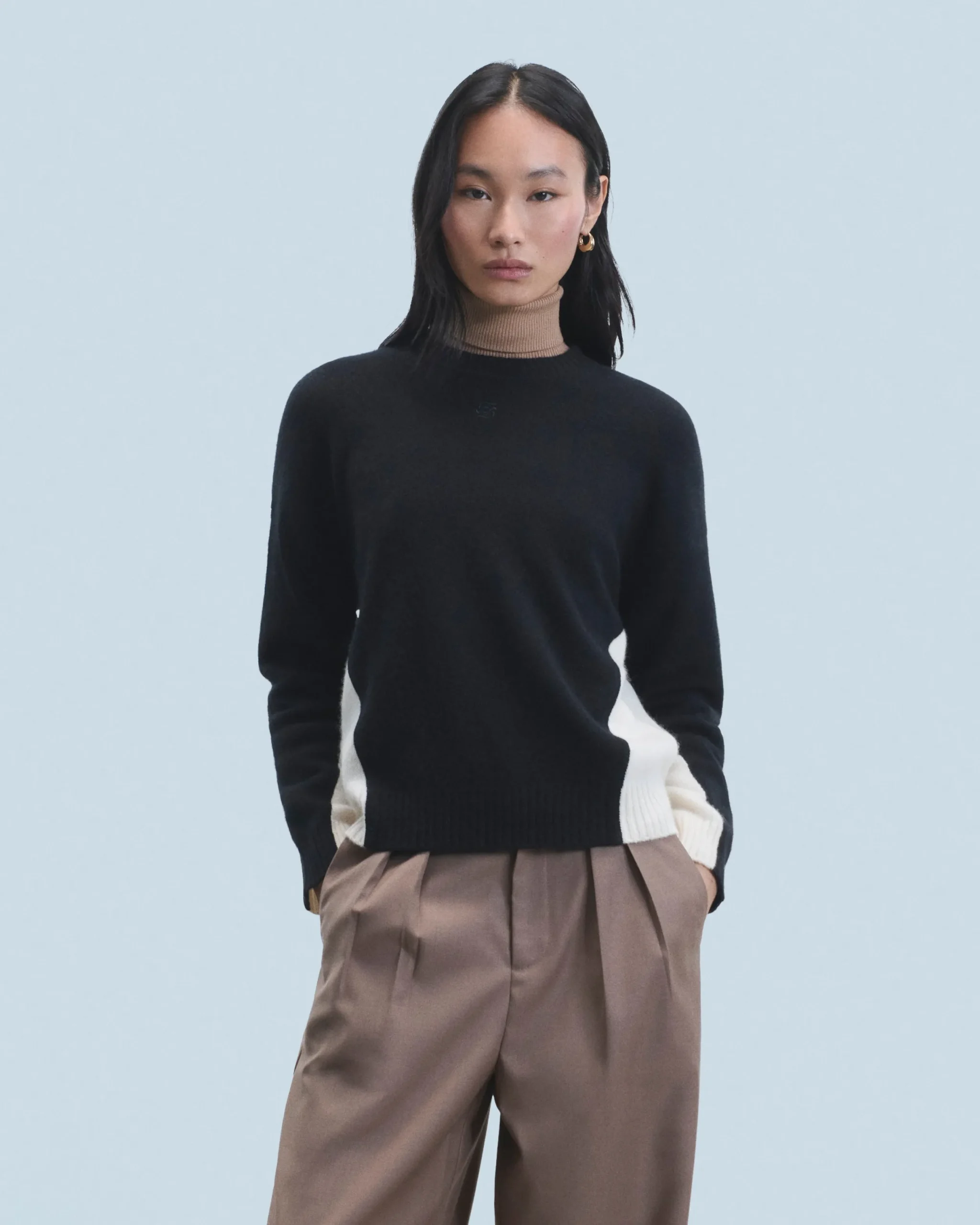 FROM FUTURE Pull Col Rond Noir Best Sale