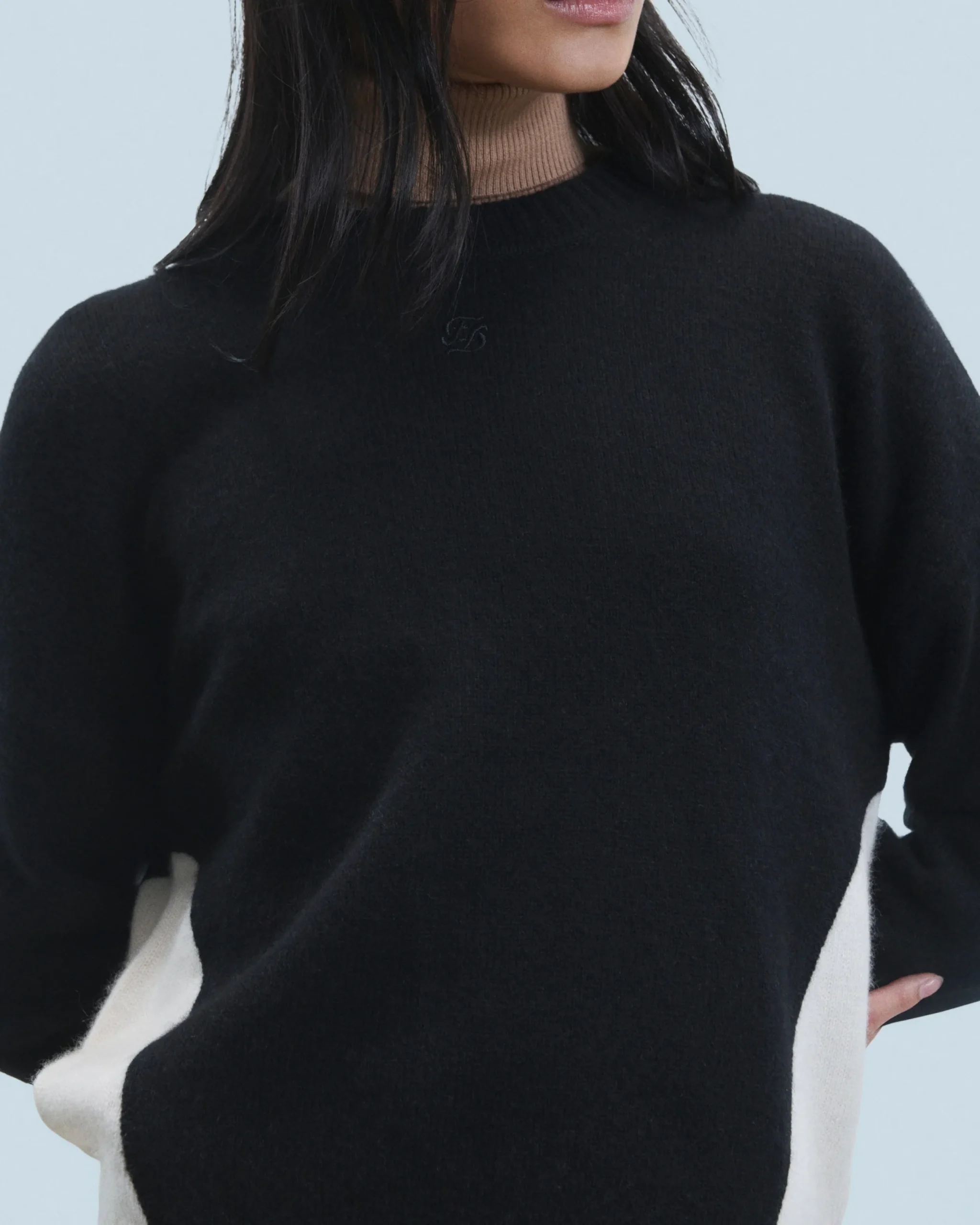 FROM FUTURE Pull Col Rond Noir Best Sale