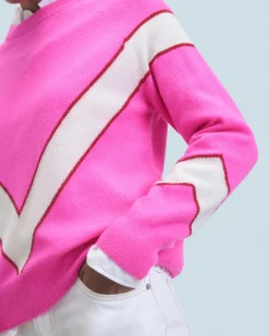 FROM FUTURE Pull Col Rond UtopicPink Hot