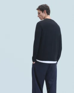 FROM FUTURE Pull Col Rond Noir Cheap