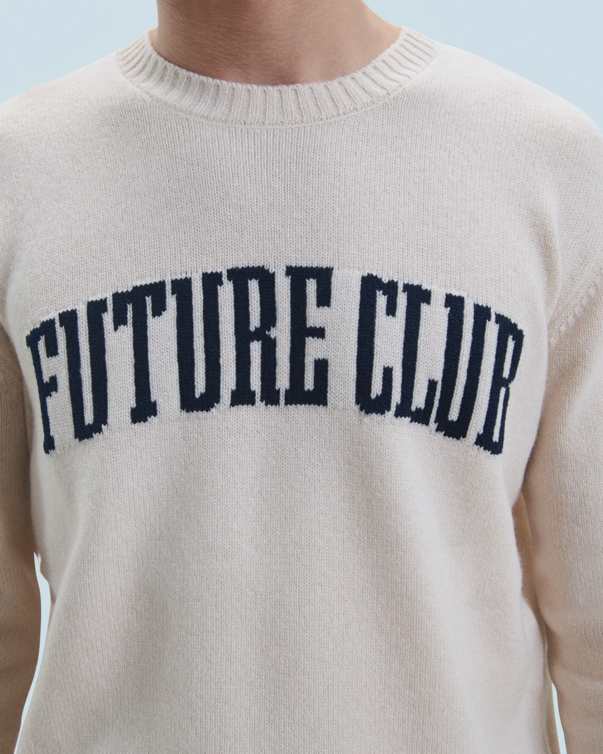 FROM FUTURE Pull Col Rond Sable Cheap