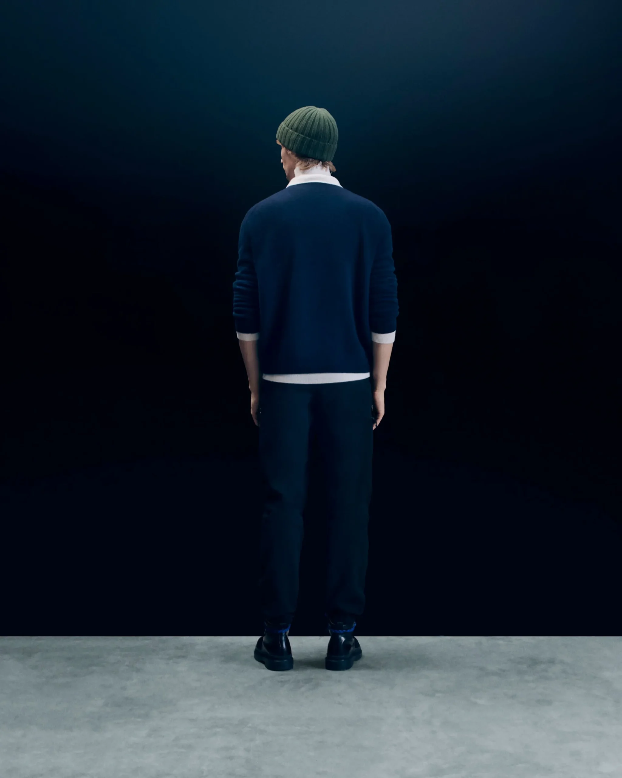 FROM FUTURE Pull Col Rond Navy Cheap