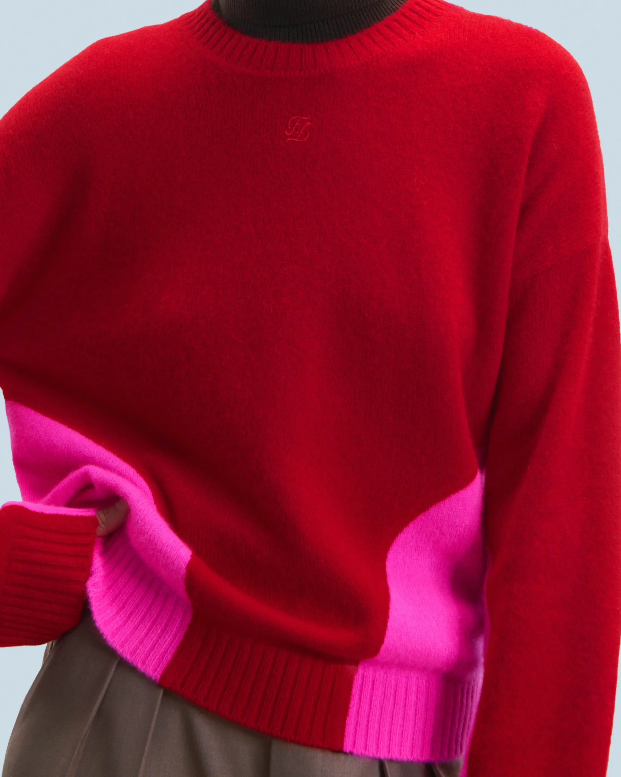 FROM FUTURE Pull Col Rond HotRed Online