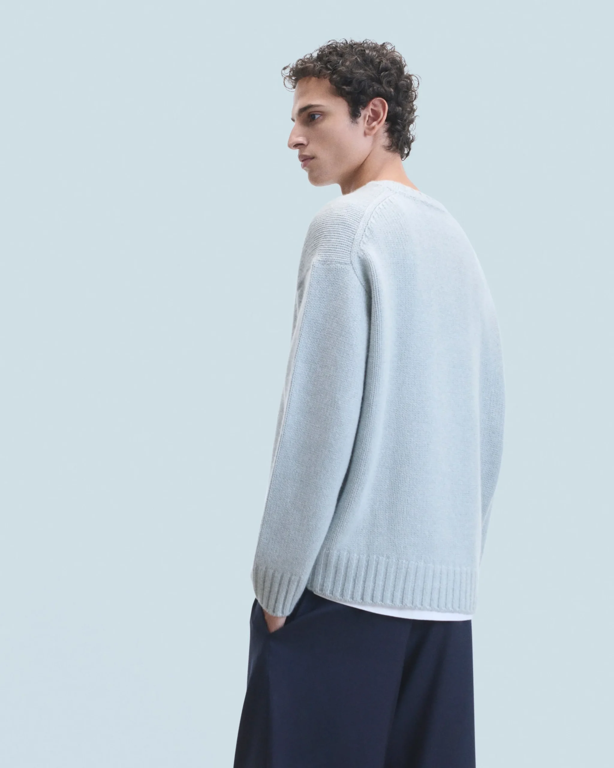FROM FUTURE Pull Col Rond UtopicGreenMouliné Cheap