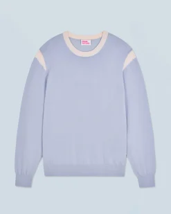 FROM FUTURE Pull Col Rond CloudBlue Outlet