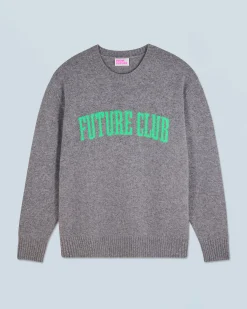 FROM FUTURE Pull Col Rond GrisChinéFoncé Store