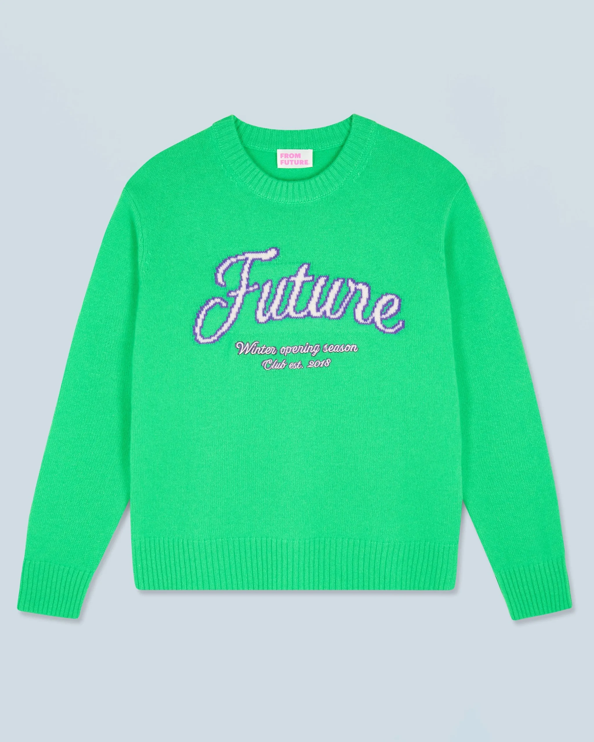 FROM FUTURE Pull Col Rond UtopicGreen Best