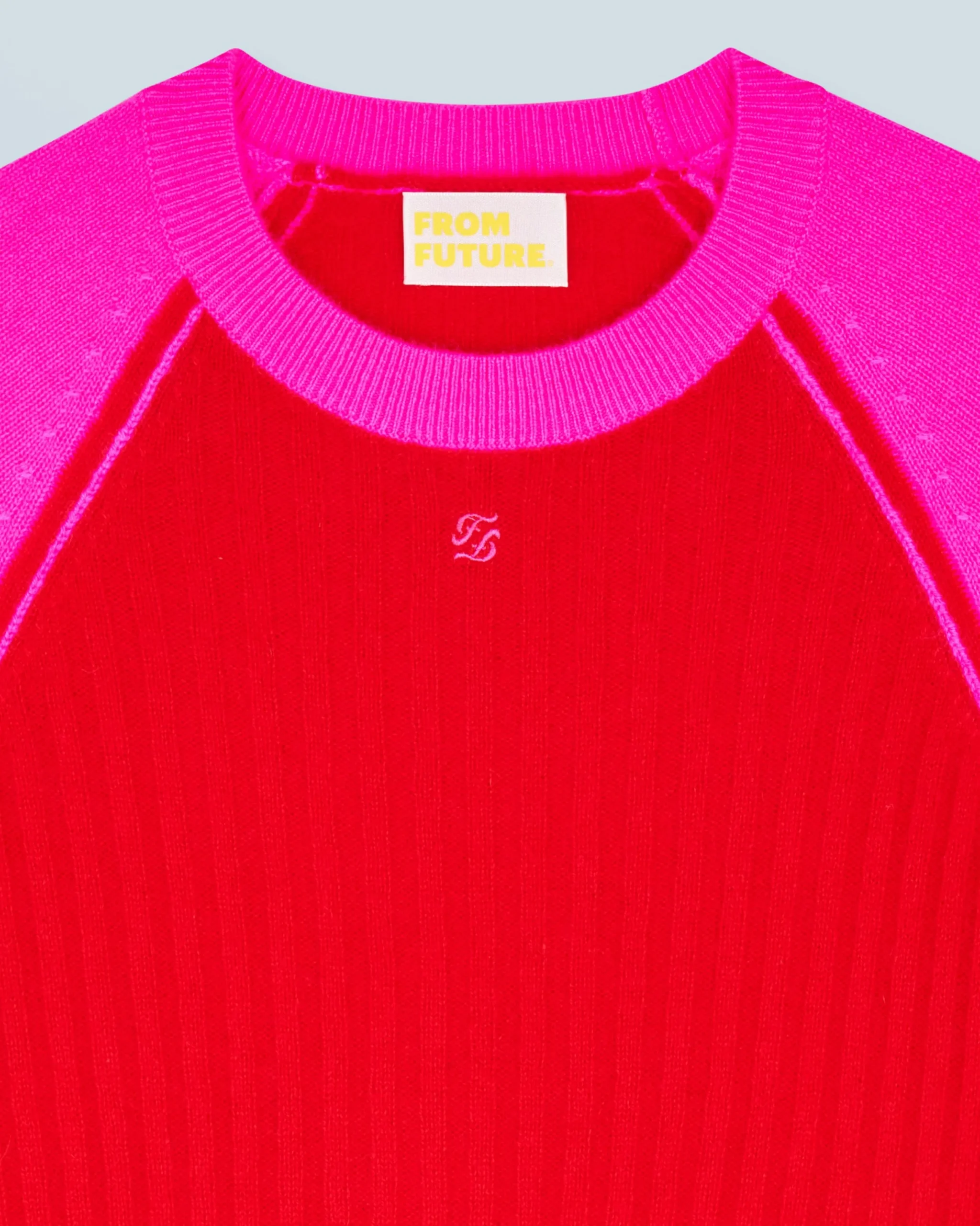 FROM FUTURE Pull Col Rond BrightRed Sale
